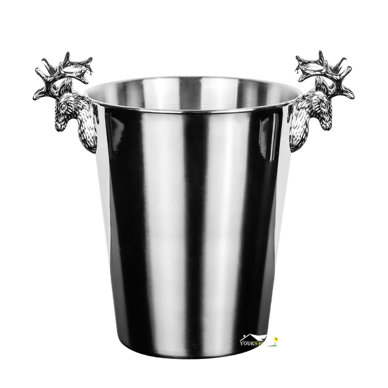 2.2L & 5L ведерки Нержавеющая сталь вино ведро льда охладитель вина бутылки
