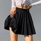Женская мини-юбка с эластичным поясом, белая плиссированная юбка, шорты, сексуальная летняя теннисная юбка с вышивкой Mircro, новая Корейская стильная юбка в стиле преппи