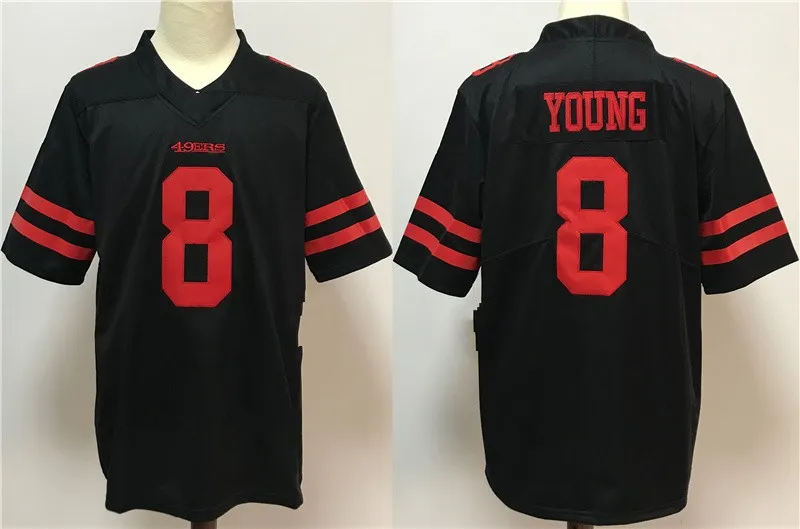 

Футболка Bilok с вышивкой для американского футбола, 8 #, молодежная одежда для фанатов, мужская, женская, детская, Молодежная, Сан-Франциско, 49ers