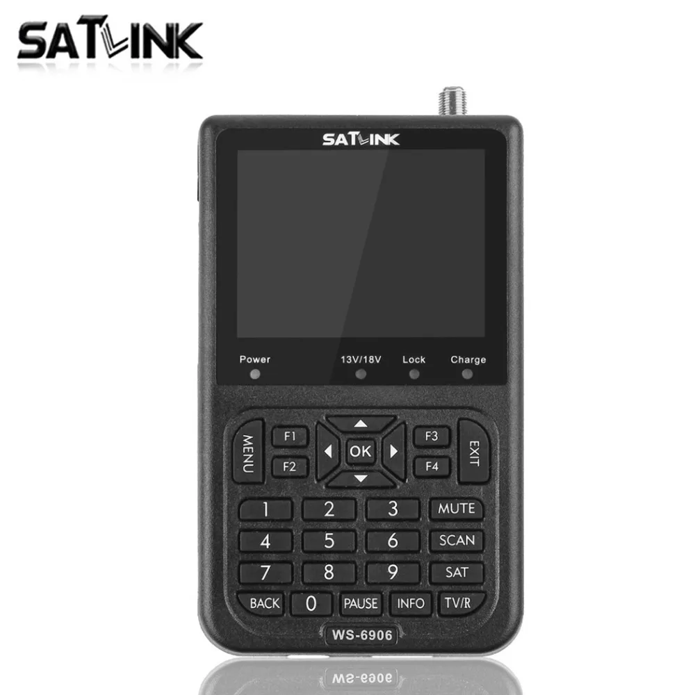 Satlink WS-6906 3,5 дюймов DVB-S FTA цифровой спутниковый сигнал автоматический поиск каналов ТВ+ Радио WS 6906 спутниковый искатель