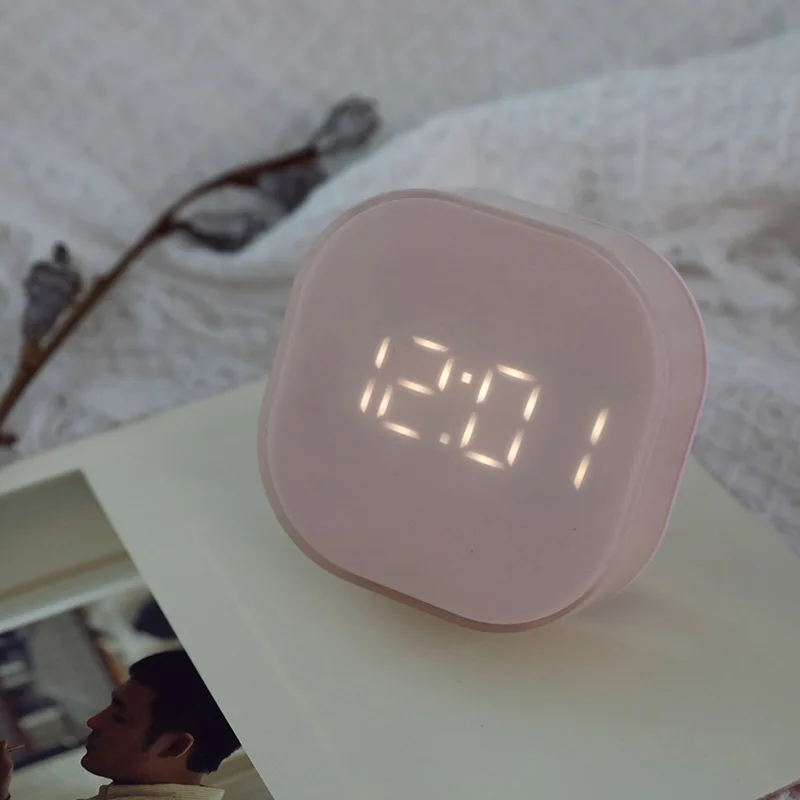 

Snooze Led Digital Cute Alarm Clock Smart Modern Multi Function Mini Alarm Clock Travel Wekker Kinderen Sleep Trainer New