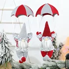 Новый год, парашют, безликая гномная кукла, украшения для рождественской елки, подвески, Рождественское украшение для домашнего декора 2021