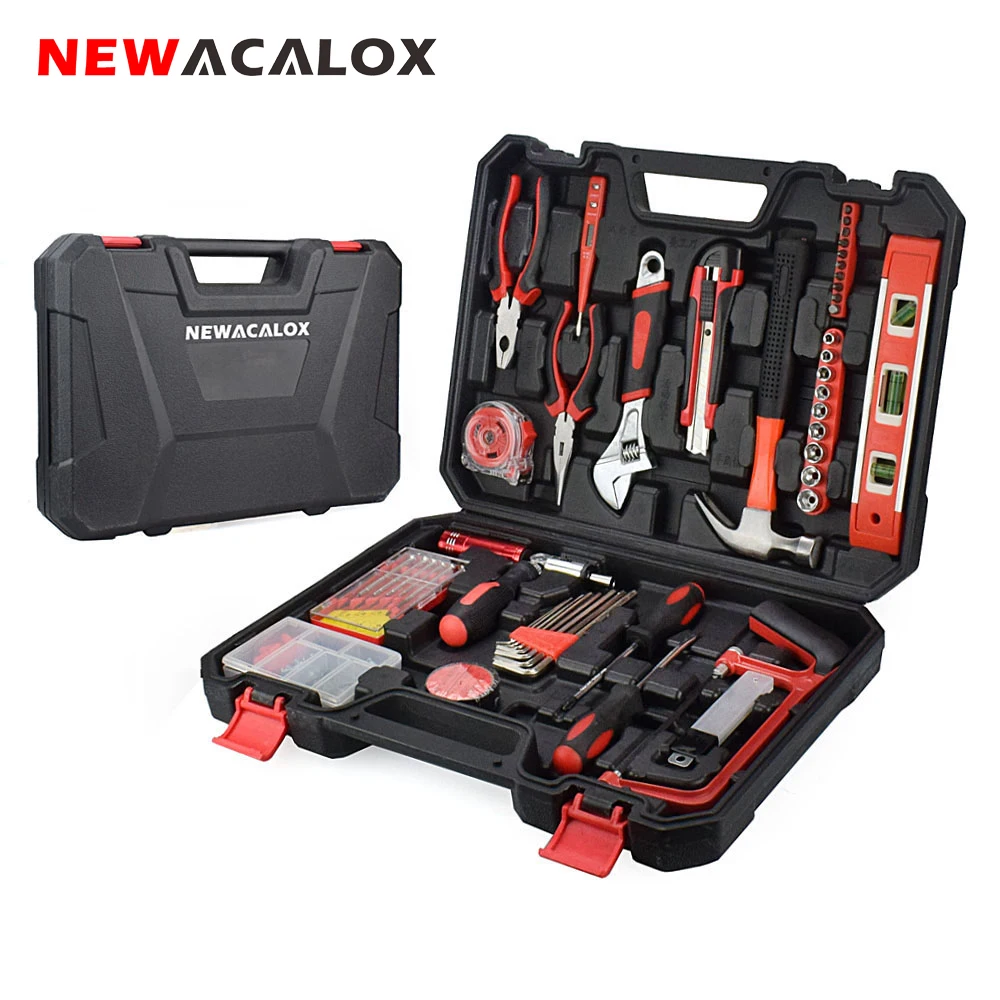 Набор ручных инструментов NEWACALOX 110 шт. торцевой ключ цифровой тестовый карандаш с