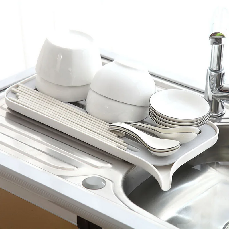 Пластиковая сушилка для слива фруктов лоток посуды столешница кухни органайзер
