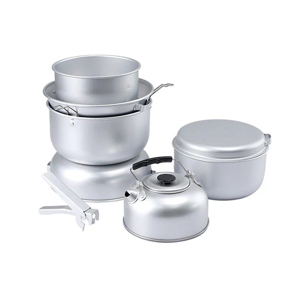 

9 шт., портативный чайник для приготовления пищи на природе