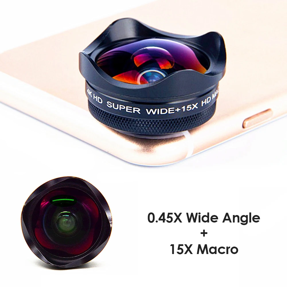 Профессиональный широкоугольный объектив для мобильного телефона без искажений