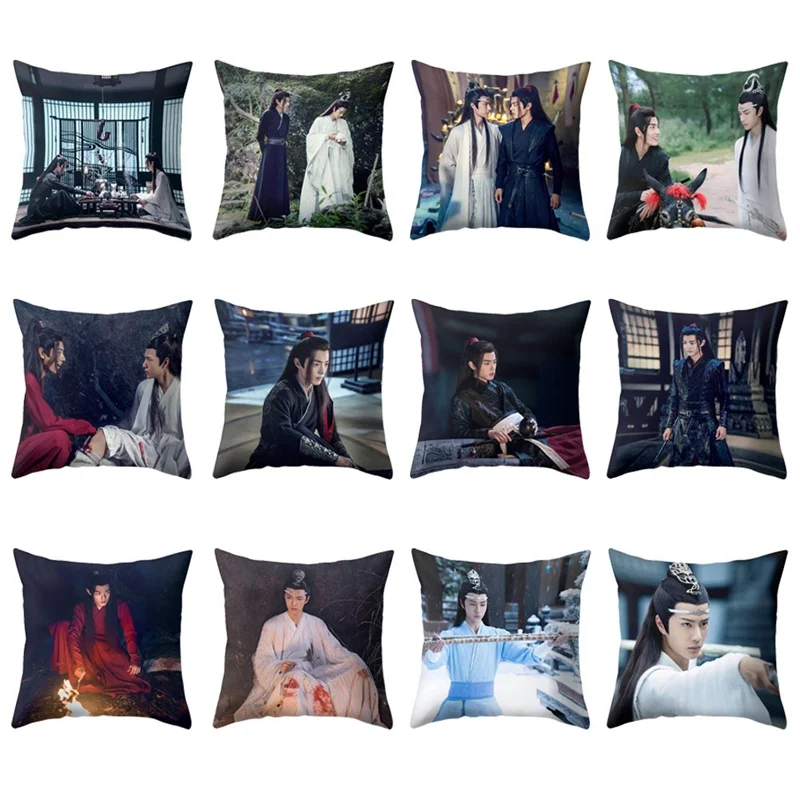 

Чехол-наволочка для диванной подушки, с принтом, персикового цвета