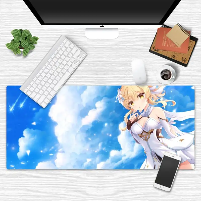 

cute Genshin Impact game Durable Rubber Mouse Mat Pad Game Office Work Mouse Mat pad X XL Non-slip Laptop Cushion mouse pad