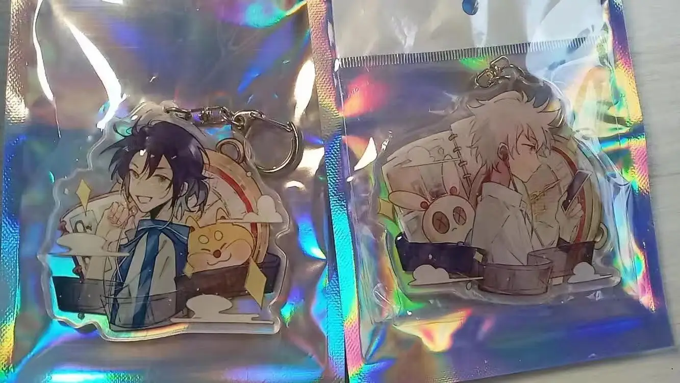 2 шт. аниме звено клик Lu Guang Cheng Xiaoshi брошь с растительным орнаментом Set Shi Dai Li Ren Doujin