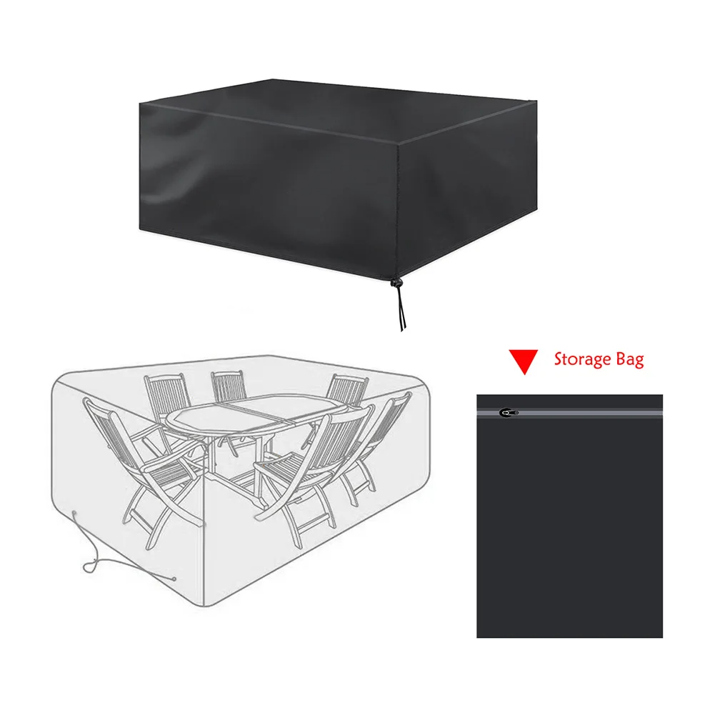 

Outdoor Oxford Cloth Furniture Dustproof Cover For Rattan Table Cube Chair Sofa Waterproof Rain Garden Patio Protective Cover
