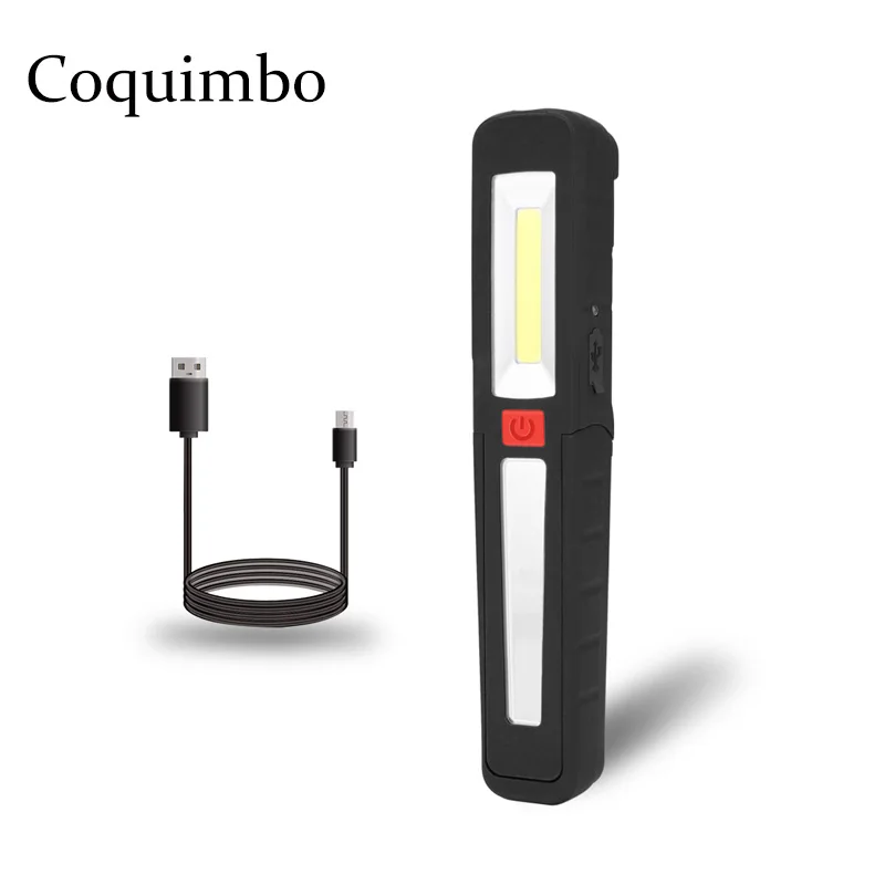 Портативный светодиодный фонарик со встроенным USB аккумулятором рабочий