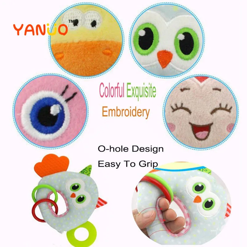 

YANUO Is Suitable for 0-3 Years Old Baby Toy Stuffed Animal Cute Doll O-shaped Soft Bite Giraffe Talking Brain Game Tooth Gel