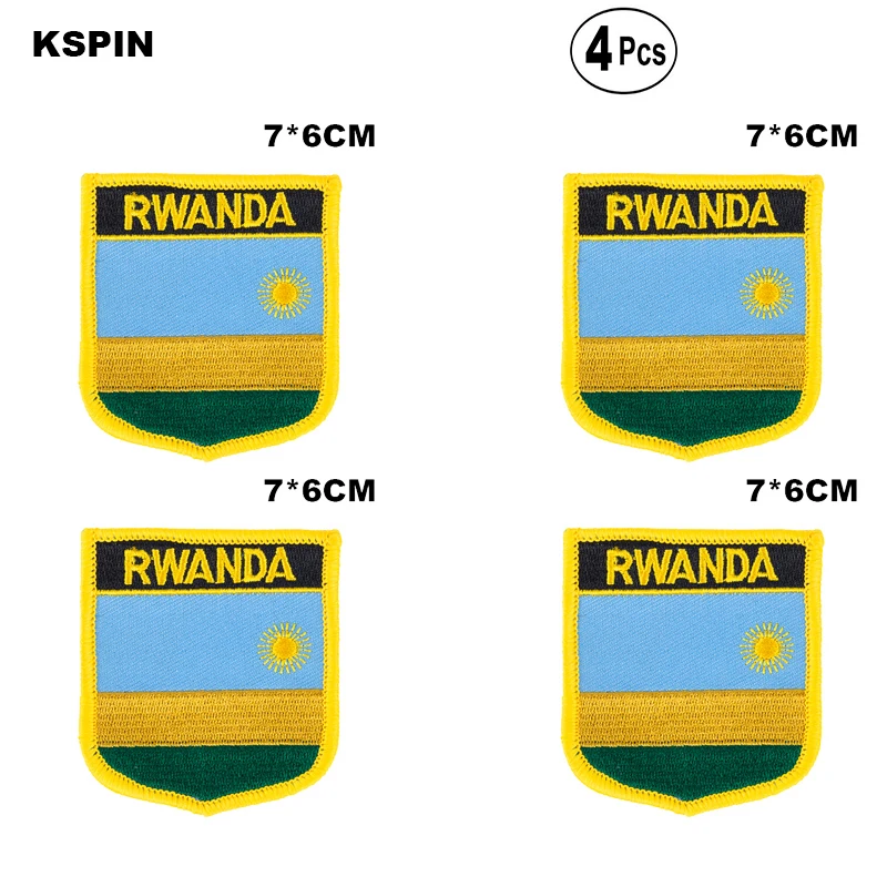 Того Shiled форма флаг нашивки с национальным флагом для одежды DIY украшения PT0051