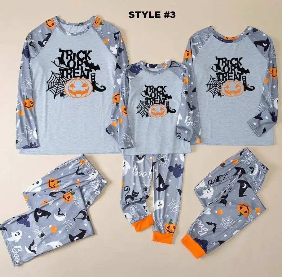 

Family Matching Pyjamas Clothes Halloween Father Mother Kids Sleepwear Homewear Christmas Pjs Matching Outfits