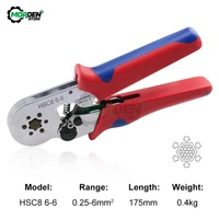 tubular terminal crimping tools electrical pliers hsc8 6 4a6 4 0 25 10mm%c2%b2 23 7awg 6 6 0 25 6mm%c2%b2 high precision clamp hand tool