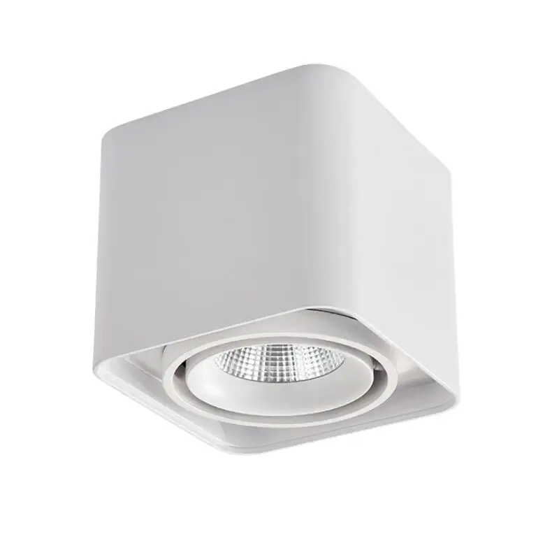 

7W 10W 15W COB Dimmable LED Downlight AC85V-265V Recessed LED Spot Light Ceiling Lamp Light for Indoor Lighting white body