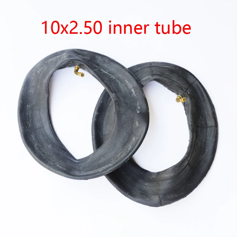 10X2.50 Inner Tube 10x2.5 Tube Innertube with bent valve 45 90 Degree valve for Baby Stroller Pram Scooter 10 Inch
