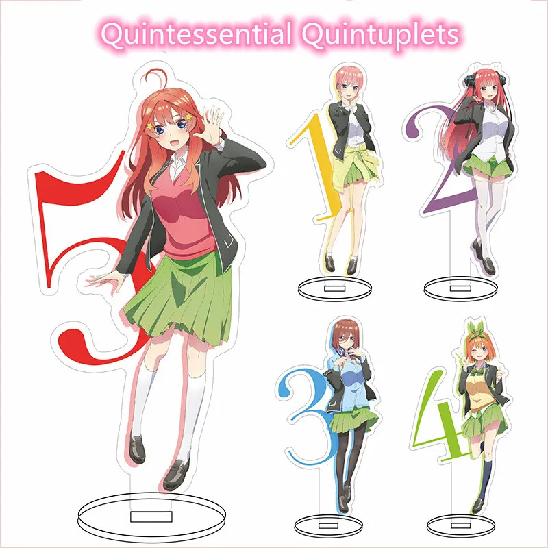 

2021 Hot Anime The Quintessential Quintuplets Acrylic Stand Model Toy Cute Girls Decoration Action Figure Gift For Woman Man