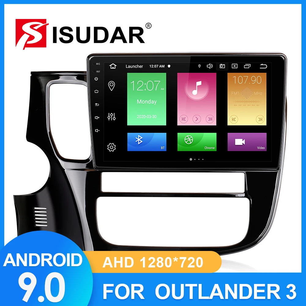 ISUDAR автомобильное радио для Mitsubishi/Outlander 3 2012 2018 2 din Android 9 Авторадио Мультимедиа GPS