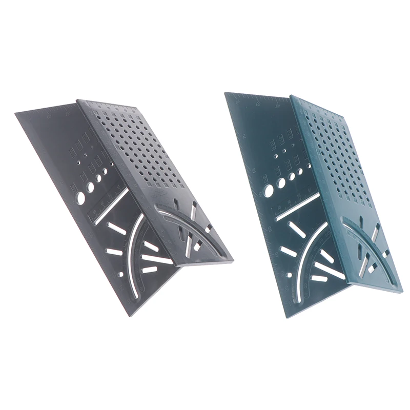 

1pc Portable 3D Mitre Angle Measuring Square Size Measure Tool With Gauge Ruler