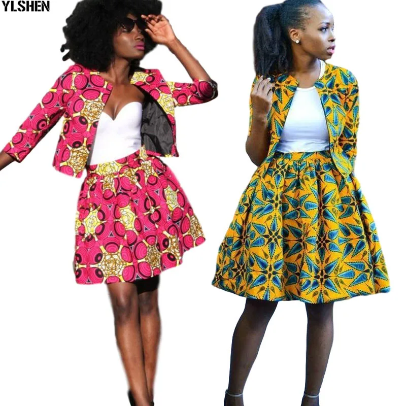 Комплект из 2 предметов Платье в африканском стиле Платья для женщин Одежда Базен