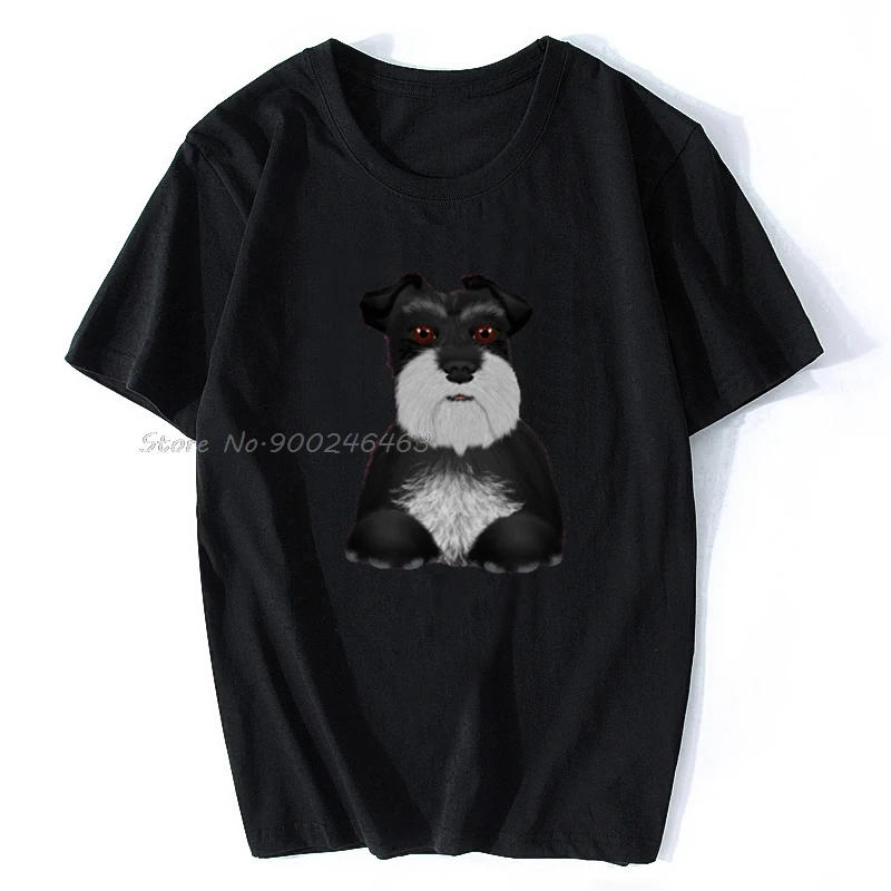 Мужская футболка GHG Miniature Schnauzer Beta Signed женская хлопковая топы в стиле хип-хоп Harajuku