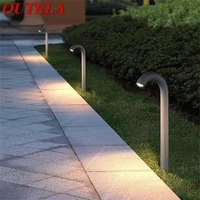 outela nordic creative lawn lamp outdoor modern led light water pipe shape waterproof for home garden