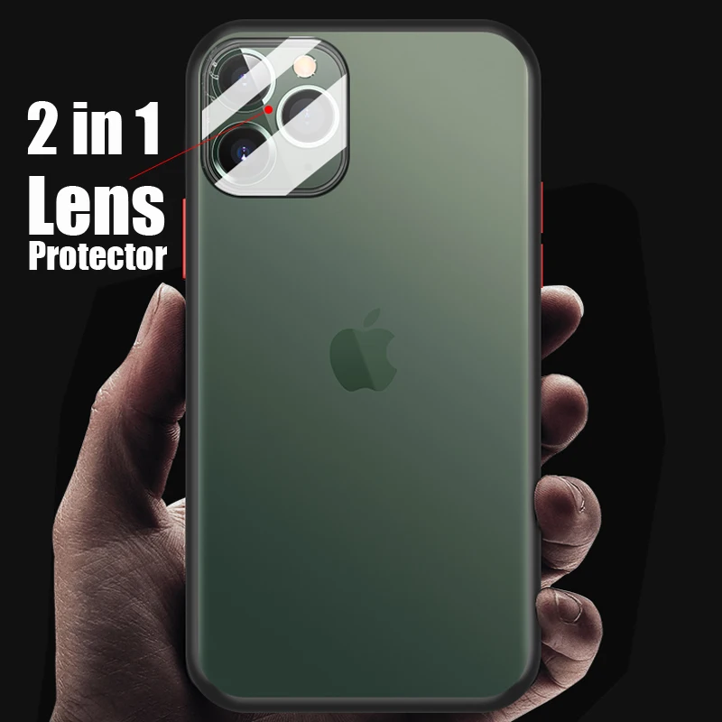 Роскошный прозрачный чехол для iPhone 11 Pro Max iPhone11 закаленное стекло объектив камеры
