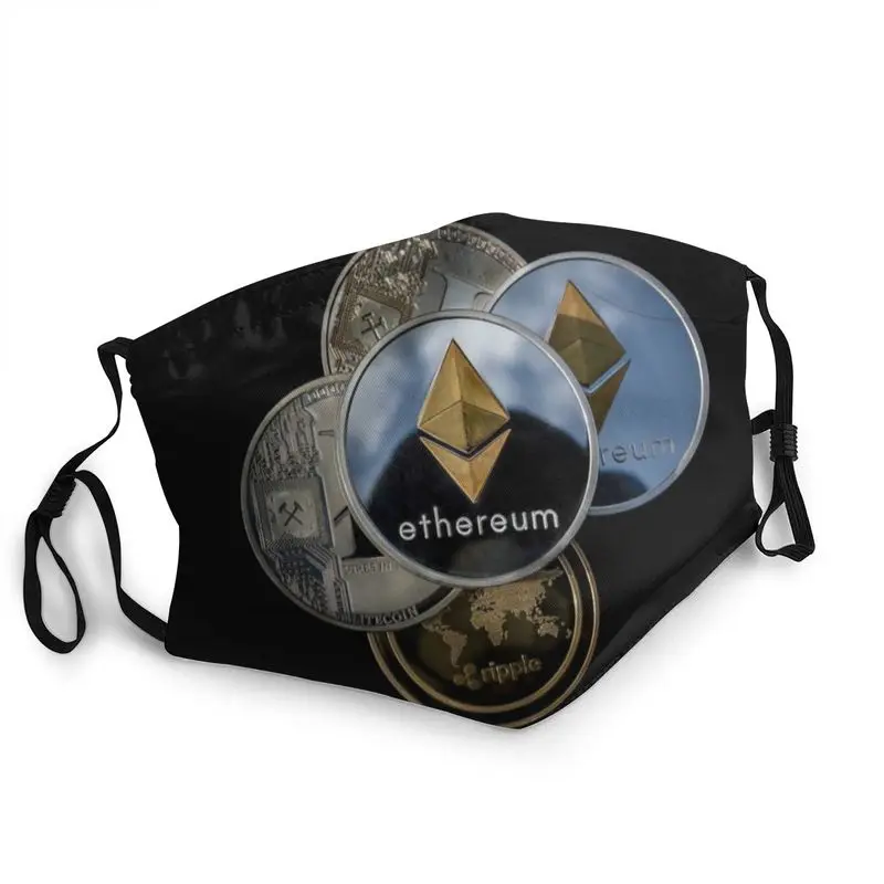 

Маска Ethereum криптовалюта, неодноразовая мужская маска для лица, маска против пыли и смога, защитная маска, респиратор, маска для рта