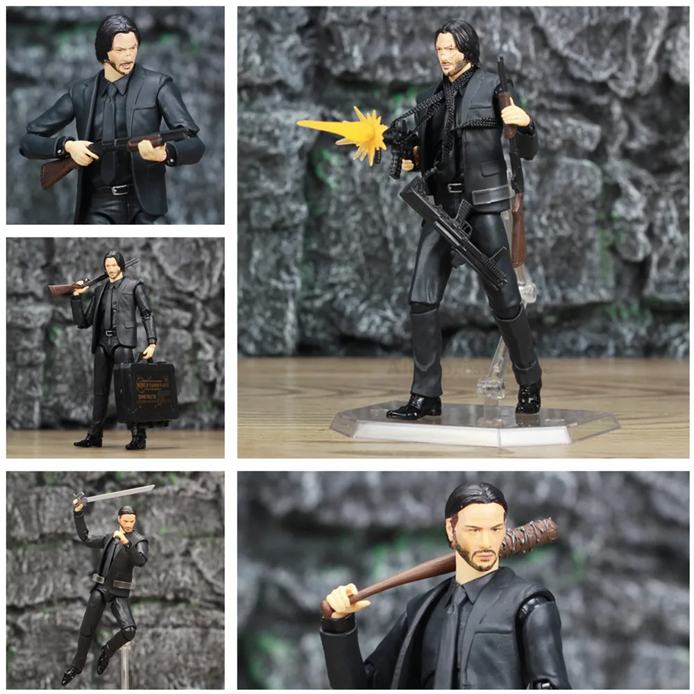 Новый фильм John Wick Keanu Reeves 1/12 1:12 6 &quot фигурка KO's Mafex NO.070 игрушки кукла|Игровые