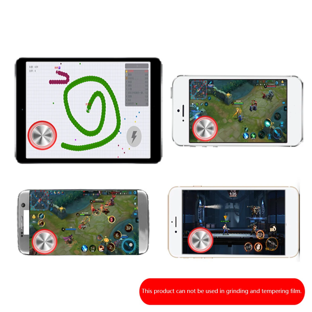 Круглый игровой джойстик для iphone Android металлический кнопочный контроллер