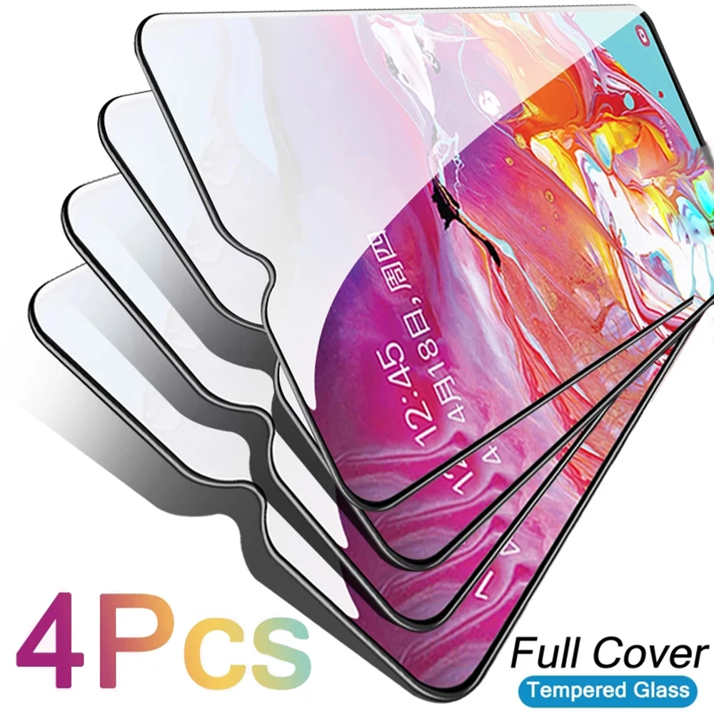 4 шт. закаленное стекло для Samsung Galaxy A51 A50 A12 A40 A11 A20e A30s A71 A31 A21s защита экрана на A52 A72 A32