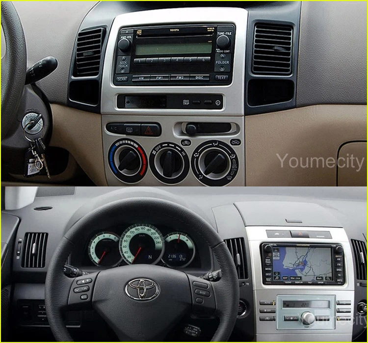Youmecity 2 грамма Android 9,0 автомобильный DVD видео плеер gps радио для Toyota Ractis allion Camry Avensis Auris Prius Yaris highlander