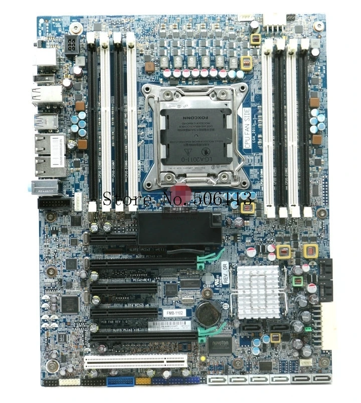 100% рабочий для HP X79 материнская плата 2011 pin C602 ATX Поддержка E5 2680 V2 NVME Z620 420 618263 003 708615
