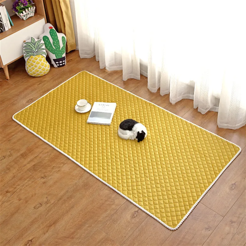 Однотонный плюшевый ковер искусственная кожа подкладка для палатки коврик сна