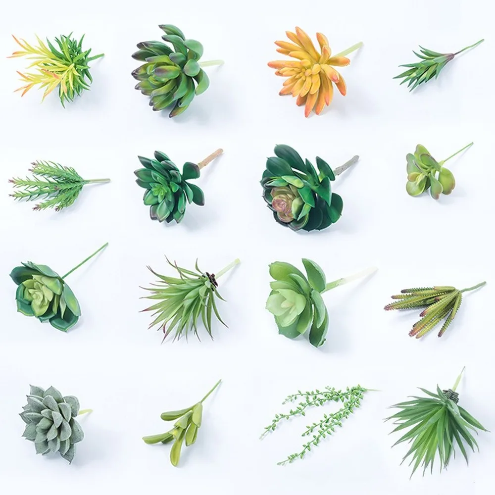 Зеленые искусственные растения в горшке имитация растений сделай сам