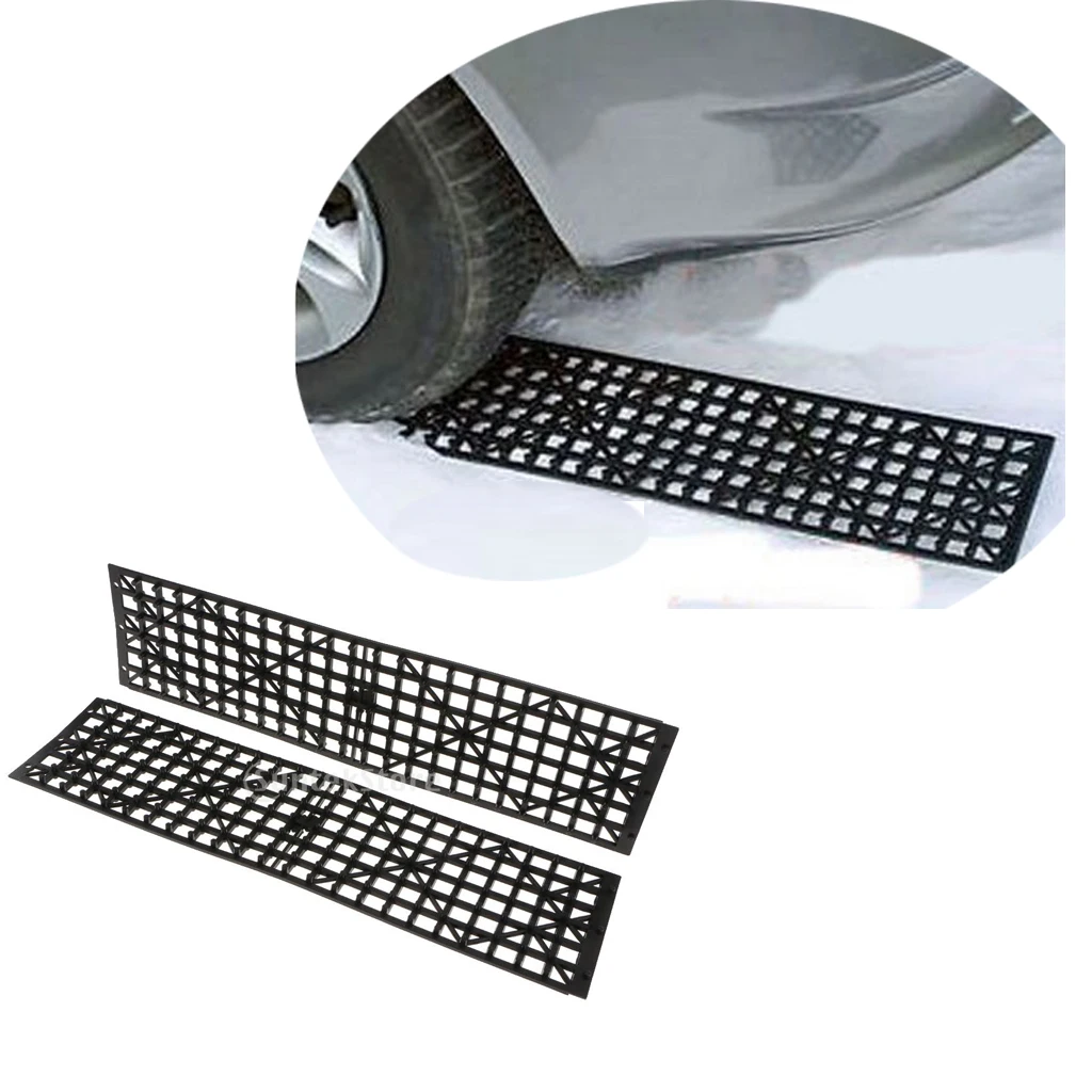 

Pack of 2pcs Emergency Tire Traction Mats Car Antiskid Pads Sand Mud Snow Track Tire Ladder