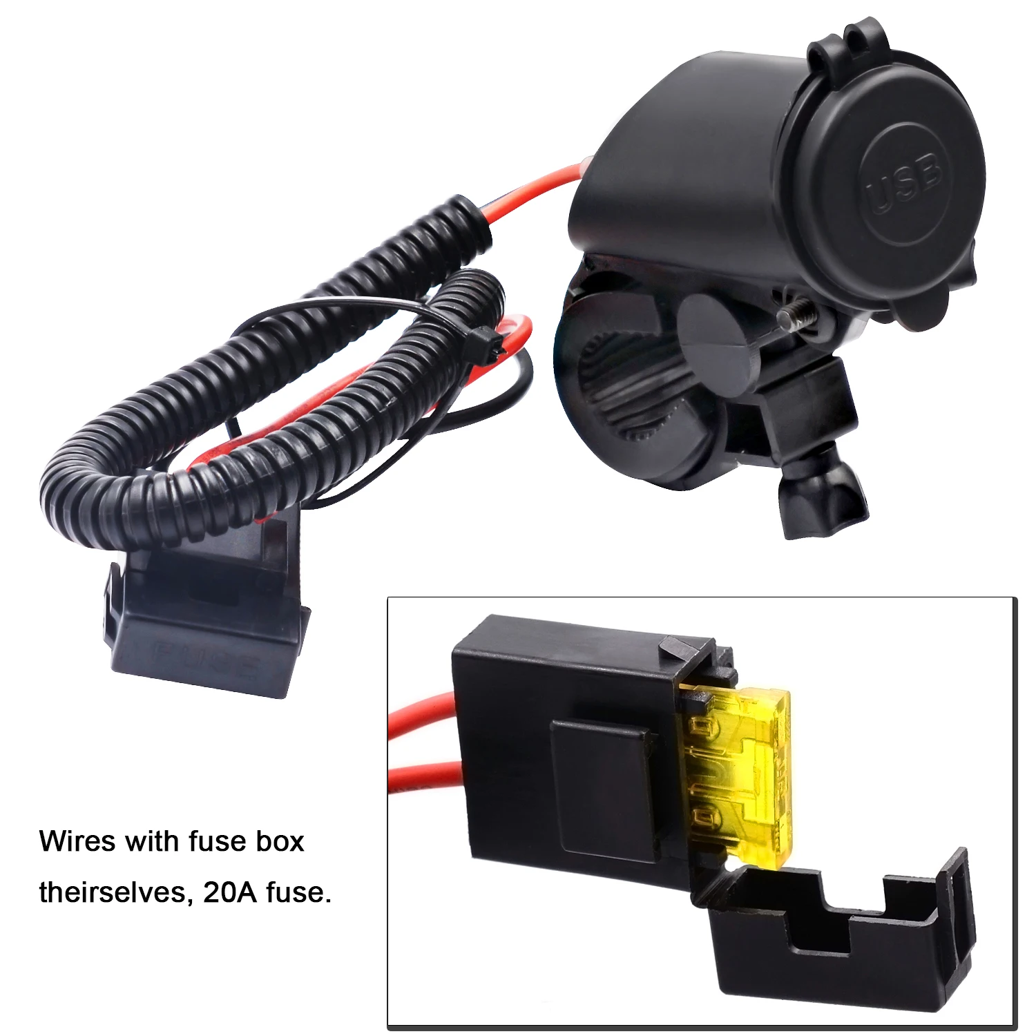 wupp suit dual usb mobile phone handlebar charger 4 2a suitable for atv off road vehicle and motorcycle modification parts free global shipping