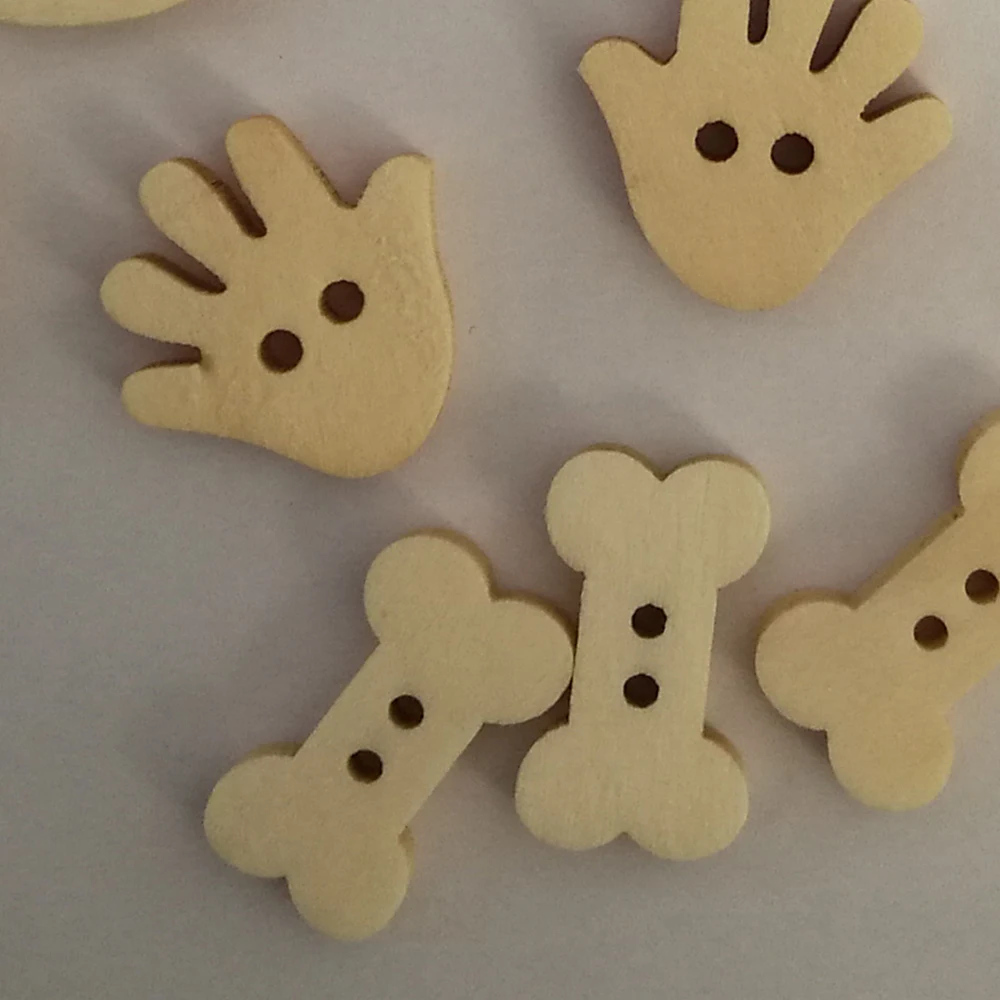 100 шт. детские деревянные пуговицы для одежды|Пуговицы| |