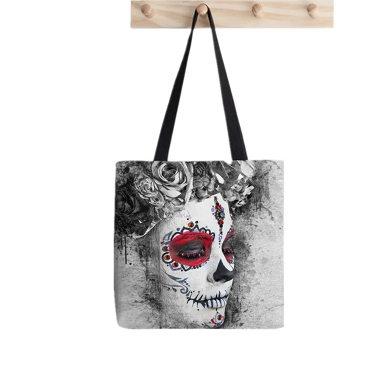 

2021 шоппер Catrina Boho Queen, сумка-тоут с принтом, женская, Harajuku, сумка для покупок, наплечная сумка для покупок, Женская Холщовая Сумка