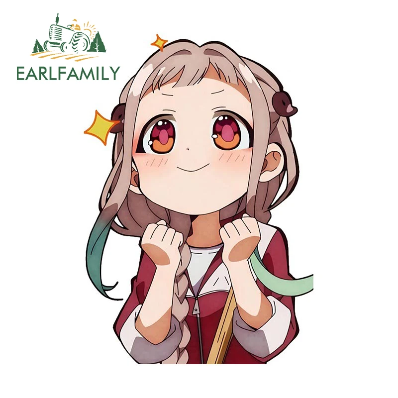 EARLFAMILY 13 см x 9 для Hanako Yashiro автомобильные наклейки Модные Простые аниме устойчивое