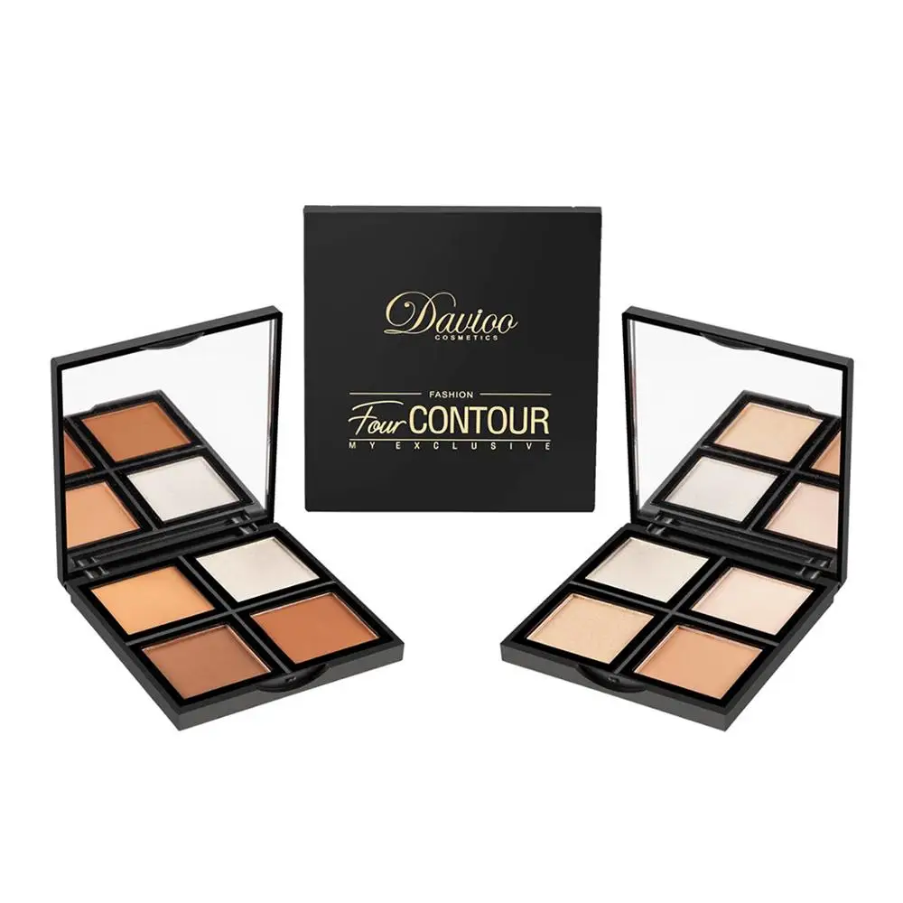 Не Цветущий 4 цвета мерцающий матовый ню макияж палитры пигментированный стойкий