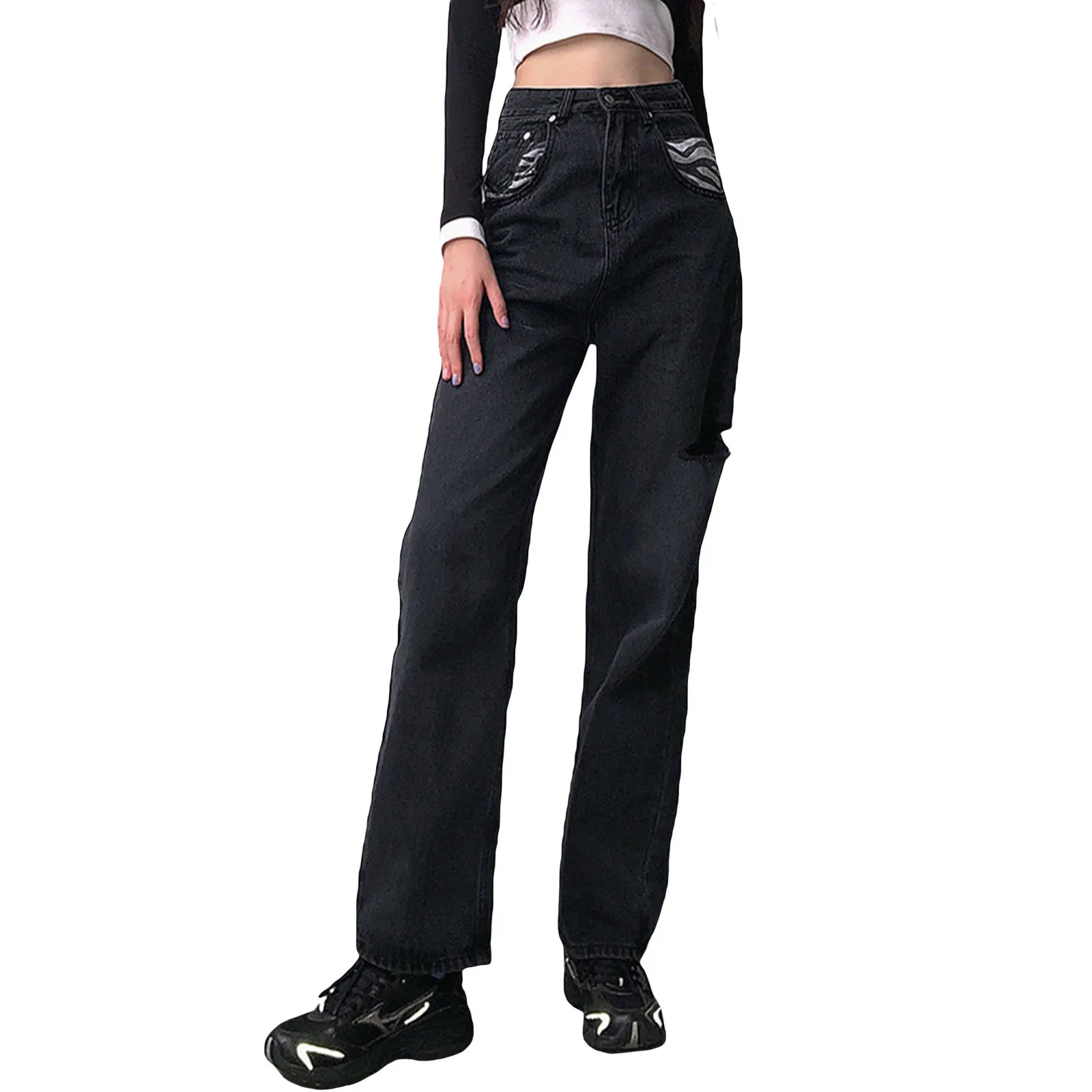 

Новое поступление, стильные женские винтажные синие расклешенные длинные джинсы, джинсовые брюки с колокольчиком, джинсовые брюки, S/M/L