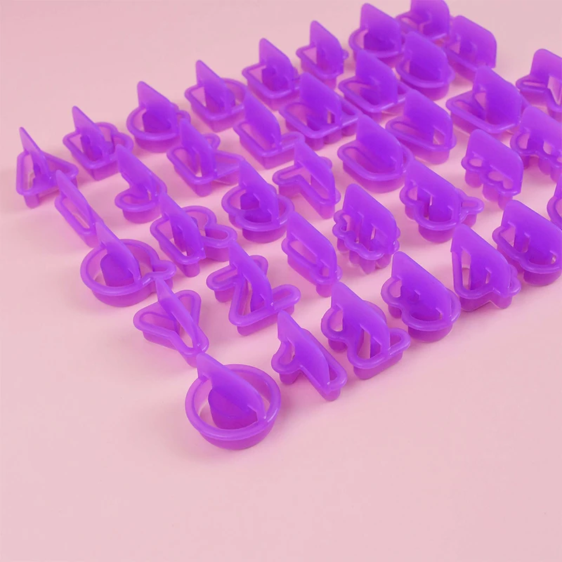 40 шт./компл. Пластик Алфавит Номер режущие инструменты для печенья мастики торт