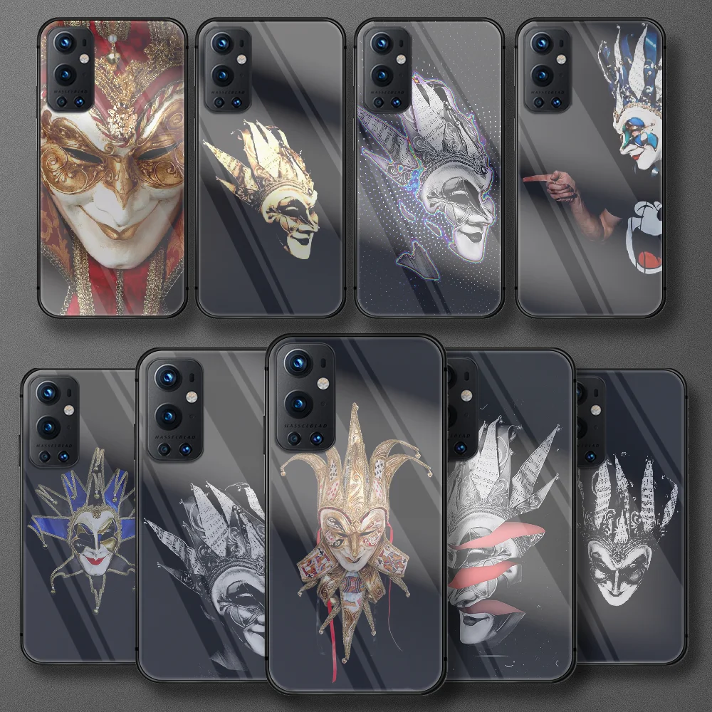 

DJ Boris Brejcha Tempered Glass Phone Case For Oneplus Realme Q3 C21 GT Nord 5 6 7 8 9 T Pro Oppo Find X3 Cover Shell Soft