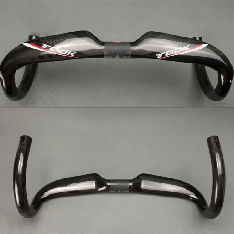 

31.8x440mm Mountain Road Bike Cycling Handle Bent Bar Carbon Fiber MTB Bicycle Handlebar D2TC