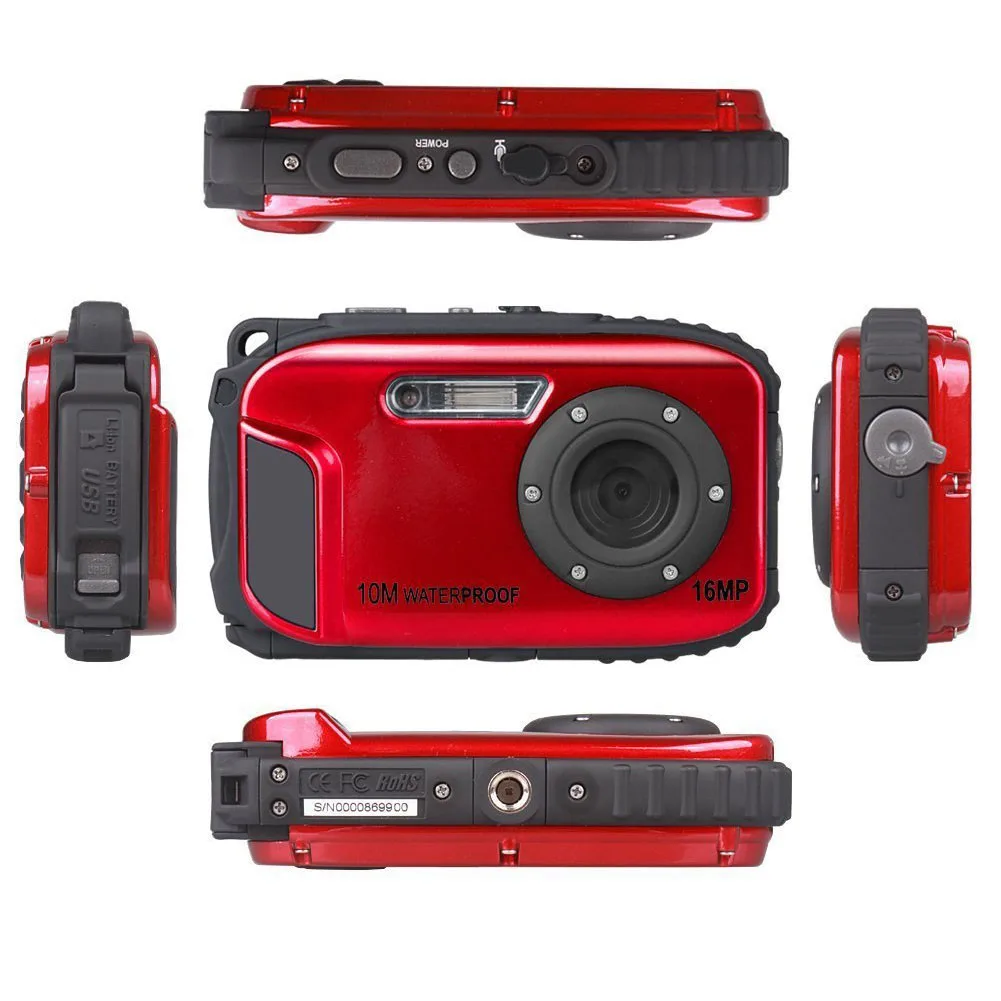 16MP мини анти встряхивание Цифровая видеокамера портативная подводная
