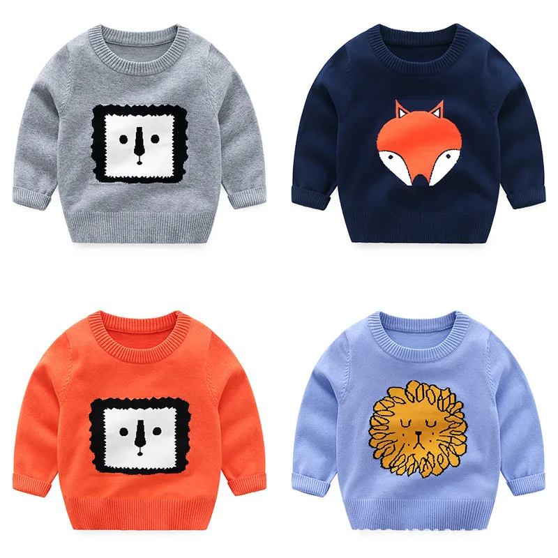 

Autumn Baby Girls Boys Sweaters Coat Kids Knitting Pullovers Tops Baby Boys Girls Cartoon Long Sleeve Sweaters Baby Sweater