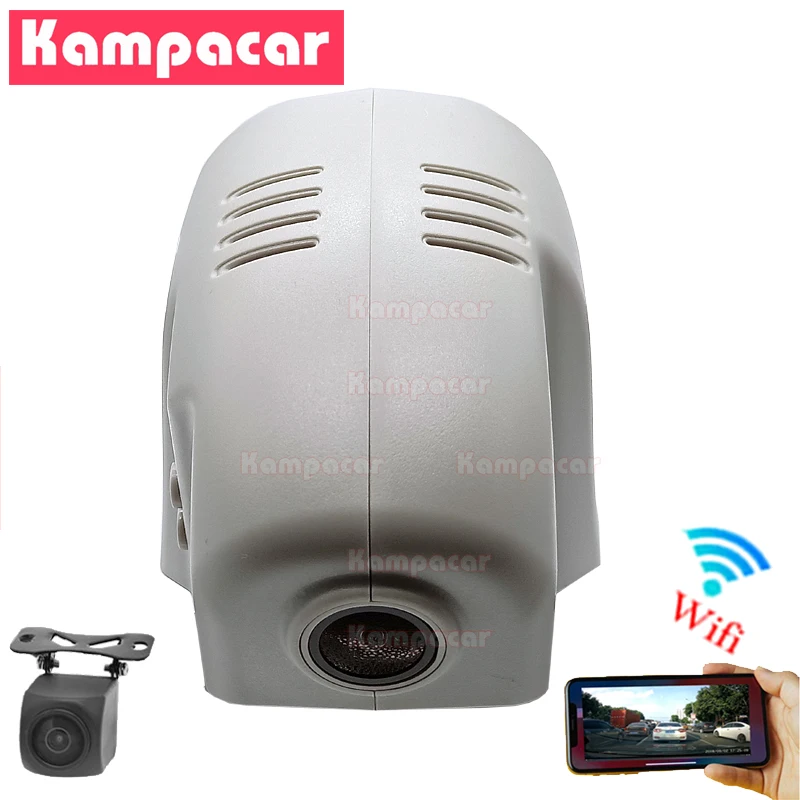 

Kampacar VW18-D Car Wifi DVR Recorder For Volkswagen Polo Magotan Golf Passat Tharu Teramont Touran 76mm 4K 2160P Dual Dash Cam