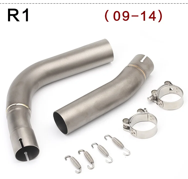 Средняя выхлопная труба мотоцикла для TMAX 500/530 R1 GSR750 DUCATI 848 MT07 CBR300 ZX-10R NK 150 R25 - Цвет: 17